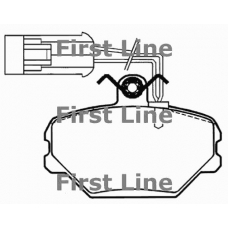 FBP1219 FIRST LINE Комплект тормозных колодок, дисковый тормоз