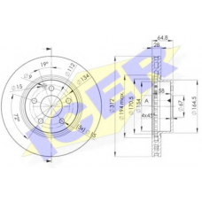 78BD0414-2 ICER Тормозной диск