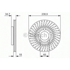 0 986 479 930 BOSCH Тормозной диск