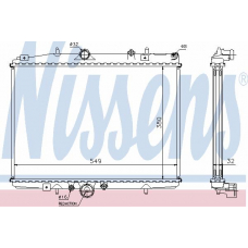 61292 NISSENS Радиатор, охлаждение двигателя