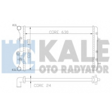 353800 KALE OTO RADYATOR Радиатор, охлаждение двигателя