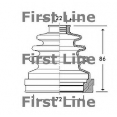 FCB2782 FIRST LINE Пыльник, приводной вал