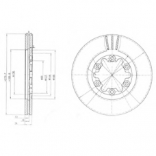 BG3809 DELPHI Тормозной диск