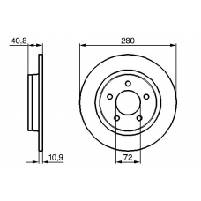 0 986 479 181 BOSCH Тормозной диск