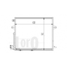 054-016-0008 LORO Конденсатор, кондиционер