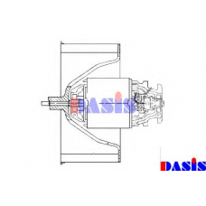 168050N AKS DASIS Вентилятор салона