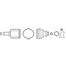 924032 EKG Шарнирный комплект, приводной вал