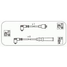 JP355 JANMOR Комплект проводов зажигания