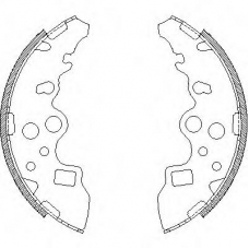 Z4159.00 WOKING Комплект тормозных колодок