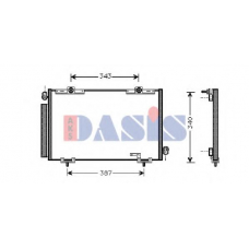 212015N AKS DASIS Конденсатор, кондиционер