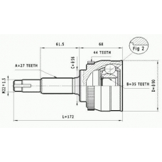 C.538 STATIM Шарнирный комплект, приводной вал