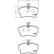 8DB 355 017-851 HELLA Комплект тормозных колодок, дисковый тормоз