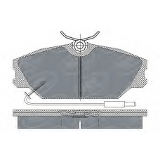 SP 215 PR SCT Комплект тормозных колодок, дисковый тормоз