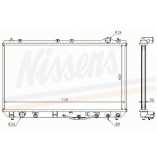 64754 NISSENS Охладитель, охлаждение двигателя
