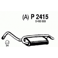 P2415 FENNO Глушитель выхлопных газов конечный