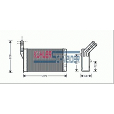 1592501 KUHLER SCHNEIDER Теплообменник, отопление салона