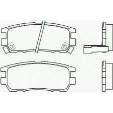 P 54 018 BREMBO Комплект тормозных колодок, дисковый тормоз