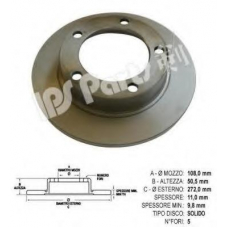 IBT-1070 IPS Parts Тормозной диск