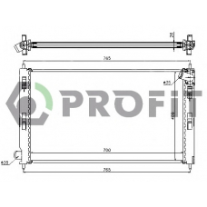 PR 4012A1 PROFIT Радиатор, охлаждение двигателя