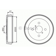 0 986 477 199 BOSCH Тормозной барабан