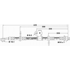 FBH6199 FIRST LINE Тормозной шланг