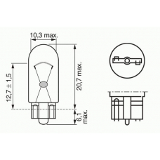 1 987 302 518 BOSCH Лампа накаливания