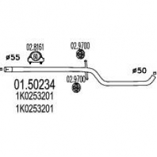 01.50234 MTS Средний глушитель выхлопных газов