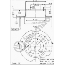 08.2939.14 BREMBO Тормозной диск