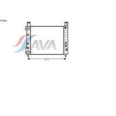 FT2061 AVA Радиатор, охлаждение двигателя