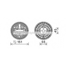 MSC498 AVA Сцепление, вентилятор радиатора