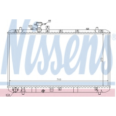 64197 NISSENS Радиатор, охлаждение двигателя