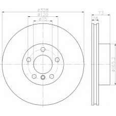 8DD 355 119-531 HELLA PAGID Тормозной диск