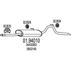 01.94010 MTS Глушитель выхлопных газов конечный