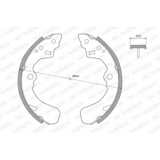 152-2376 WEEN Комплект тормозных колодок