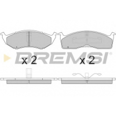 BP2841 BREMSI Комплект тормозных колодок, дисковый тормоз
