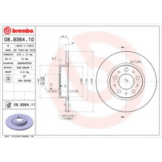 08.9364.10 BREMBO Тормозной диск