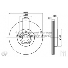 0990-9612 ASHUKI Тормозной диск