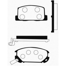 J PP-255AF JAPANPARTS Комплект тормозных колодок, дисковый тормоз