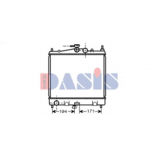 070078N AKS DASIS Радиатор, охлаждение двигателя