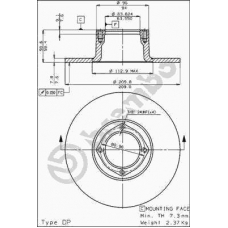 08.1509.10 BREMBO Тормозной диск