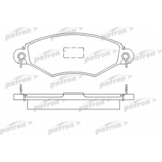 PBP1135 PATRON Комплект тормозных колодок, дисковый тормоз