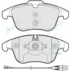 PAD1668 APEC Комплект тормозных колодок, дисковый тормоз