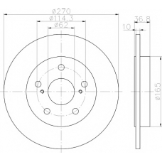 8DD 355 114-291 HELLA PAGID Тормозной диск