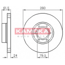 1032134 KAMOKA Тормозной диск