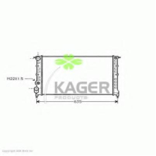 31-0935 KAGER Радиатор, охлаждение двигателя