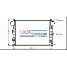 0351101 KUHLER SCHNEIDER Радиатор, охлаждение двигател