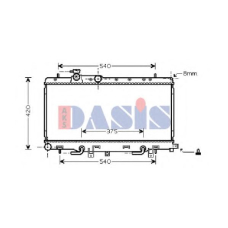 350022N AKS DASIS Радиатор, охлаждение двигателя