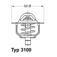 3100.88D WAHLER Термостат, охлаждающая жидкость