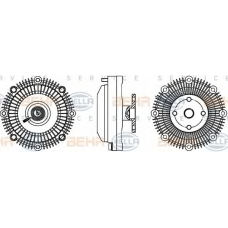 8MV 376 757-361 HELLA Сцепление, вентилятор радиатора