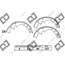 BS1046 DJ PARTS Комплект тормозных колодок